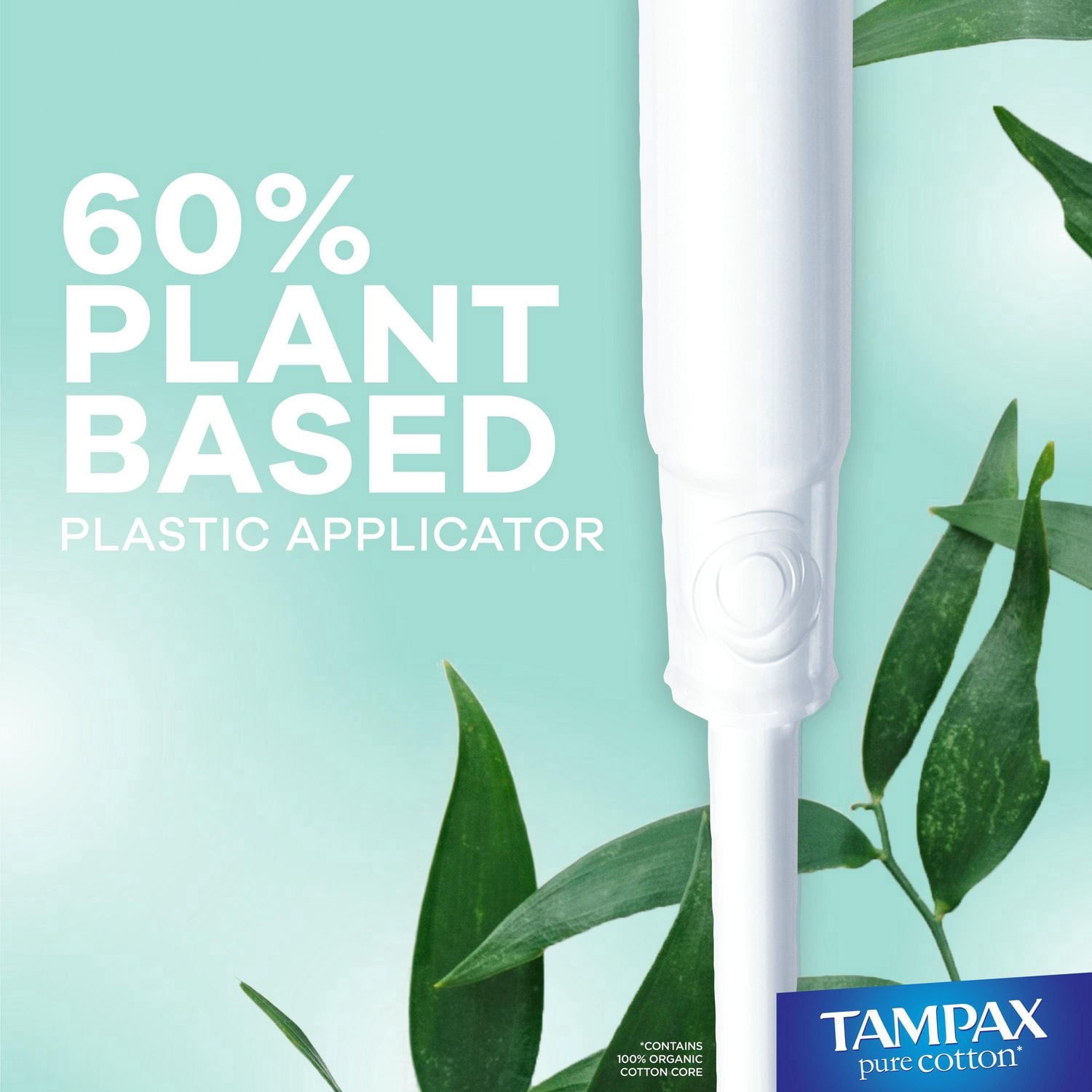 Tampons Tampax Pure Cotton, avec centre fait à 100 % de coton biologique, degré d’absorption régulier