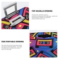 thumbnail image 3 of Fotbe Vintage Audio Cassettes Funda Protectora para Equipaje, Antirrayones y Resistente a la Suciedad, Compatible con Maletas de 18 a 32 Pulgadas-Small, 3 of 7