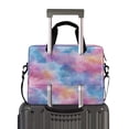 thumbnail image 2 of 16" Laptop Briefcase for Work Travel Laptop Shoulder Bag Carrying Handbag Laptop Case Watercolor Powder Blue Pattern, 2 of 8