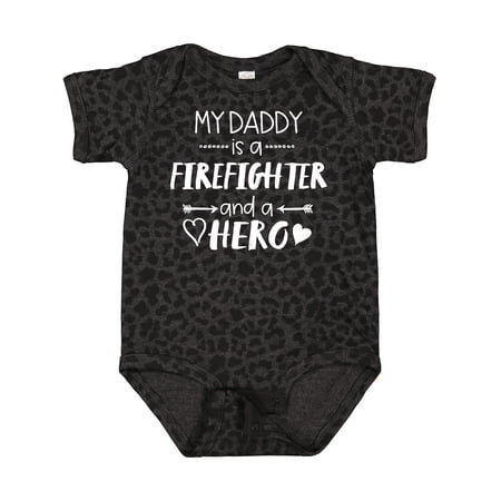 

Inktastic My Daddy is a Firefighter and a Hero Gift Baby Boy or Baby Girl Bodysuit