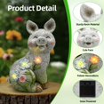 thumbnail image 2 of Figuras de Cerdito Solar para Jardín con Luces LED Leekung, 2 of 8