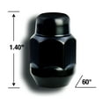 thumbnail image 2 of Gorilla Automotive 91177BCB Acorn Bulge Black Chrome Lug Nuts (7/16" Thread, 2 of 2