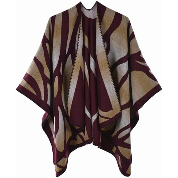 CoCopeaunt Women Shawl Wraps Zebra Poncho Open Front Cardigan Sweater Coat Cape Blanket Scarf