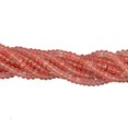 thumbnail image 2 of Aproximadamente 75 piezas de abalorio de cereza sandía roja facetada Rondelle espaciador suelto Zulema Los granos flojos, 2 of 5
