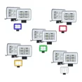 thumbnail image 1 of Par Faros 12 Led 4 Paneles Estrobo Auto Moto 4x4 Arillo Gel, 1 of 8