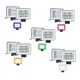 thumbnail image 1 of Par Faros 12 Led 4 Paneles Estrobo Auto Moto 4x4 Arillo Gel, 1 of 8
