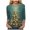 Dark Green, variant on Dmsael Christmas Tshirts Women Women Christmas Shirts Christmas Tree Printed Tshirts 3/4 Sleeve Crew Neck Tops Holiday Xmas T-Shirts Yellow,L