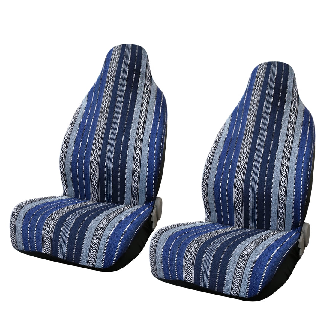 2pcs-universal-durable-blue-baja-blanket-bucket-auto-front-seat-cover