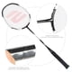 thumbnail image 5 of Raqueta de Bádminton ANGGREK Aluminio Entrenamiento Fitness Adultos Negro Blanco 67,2 cm, 5 of 8