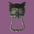 thumbnail image 2 of Brass Pharaoh Cat Head Front Door Knocker 8.4" H Oil Rubbed Bronze Finish Loud Entry Door Metal Knockers forAnimal Cat Lovers w/Screws Renovators Supply, 2 of 12