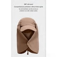 thumbnail image 4 of Kalauyu Men's Detachable Neck Flap Sun Hat with Brim UPF 50+ Breathable Fishing and Hiking Hat for Men, 4 of 8