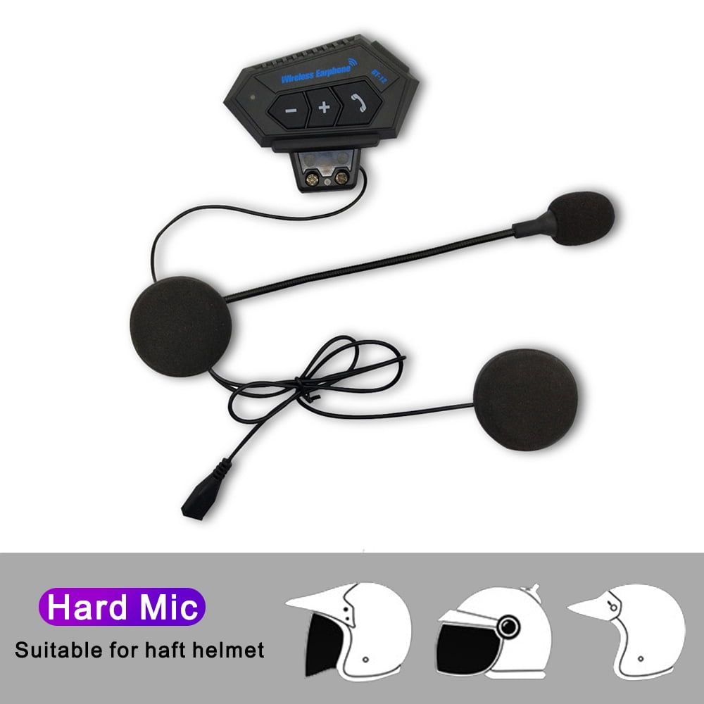 Motorcycle Bluetooth 5.0 Helmet Headset Wireless Hands-free Call Kit Stereo Anti-interference Waterproof Music Player Speaker