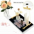 thumbnail image 4 of Ryvnso Blossom Flower on Water Bathroom Tray Vanity Countertop Trays Acrylic Organizer, 4 of 7