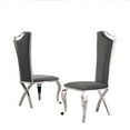 thumbnail image 2 of White Marble 5 piece Dining Set with Silver Stainless Steel Base, 2 of 6