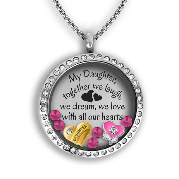 Mother Daughter Necklace | Daughter Necklace From Mom Floating Charm  Necklace Mother and Daughter Necklace | Father Daughter Necklace Little  Girls 