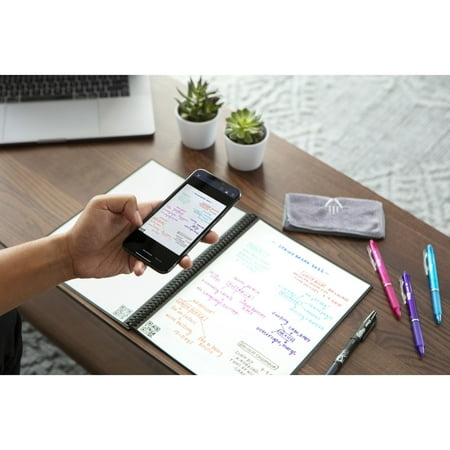 Rocketbook - Fusion Smart Reusable Notebook 7 Page Styles 8.5" x 11" - Infinity Black