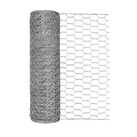 18in x 150ft Galvanized Chicken Wire with 1in Openings