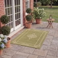 thumbnail image 4 of Safavieh Courtyard Andy Medallion Indoor/Outdoor Area Rug, Green/Creme, 2' x 3'7", 4 of 10