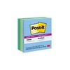 Post-it Super Sticky Recycled Notes, 3" x 3", Assorted Colors, 6 Pads