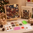 thumbnail image 4 of DIY Christmas Pearl Diamond Art Kit with Frame for Home Decor,3D Christmas Pearl Art Craft Kit,Christmas Pearl Beads Art Craft for Adults Beginner,Gemstone Dots Beads for Healing Stress-Relieving, 4 of 5