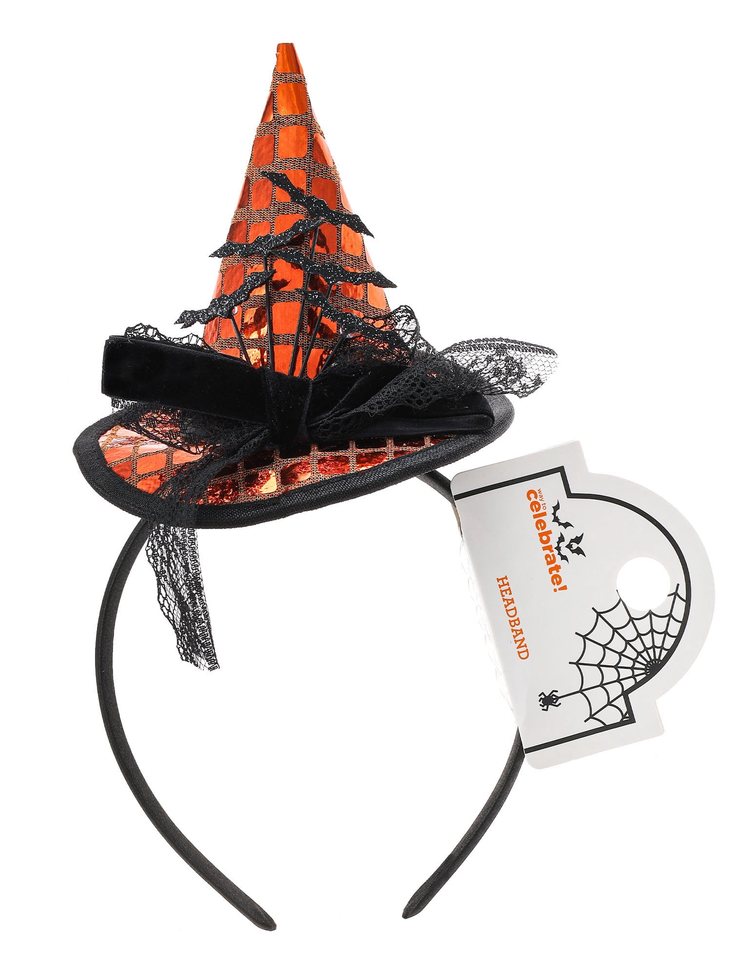 Way To Celebrate Halloween Women's Embellished Witch Hat Headband