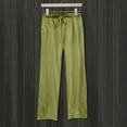 thumbnail image 2 of Womens Daily Elastic Waist Workout Trousers Solid Long Pants Loose Casual Pockets Trousers, 2 of 2