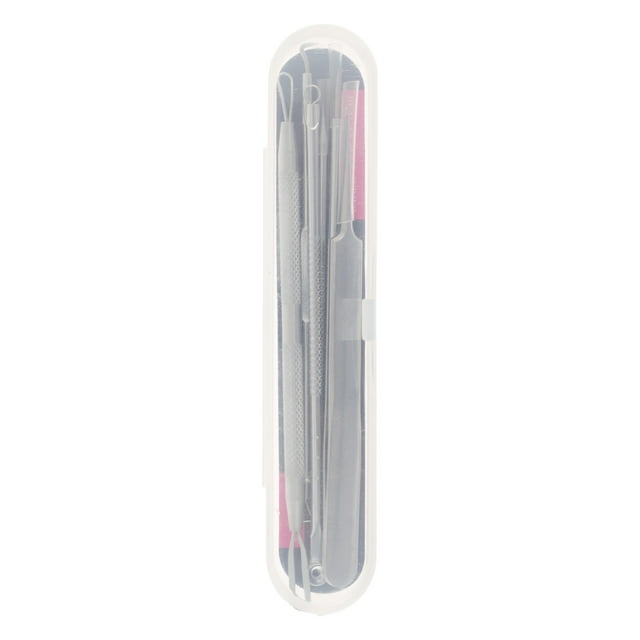 Conjunto Único de Herramientas Portátiles para Remover Espinillas en Tono Plateado