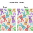 thumbnail image 5 of Happy Easter Rabbit Garden Flag 12.5x18 Double Sided Colorful Bunny with Bowknot Decoration Seasonal Spring Holiday Farmhouse Yard Flags for Outdoor Decor, 5 of 6