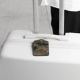 thumbnail image 5 of Square 2Pack PU Leather Camouflage Pattern Cruise Luggage Tag with Privacy Cover and Stainless Steel Ring - Suitable for Travel Handbags Backpacks Luggage Tags, 5 of 6