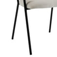 thumbnail image 6 of GDF Studio Calla Modern Upholstered Dining Chair with Metal Legs, Beige+Black, Set of 4, 6 of 8