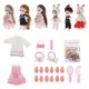 thumbnail image 5 of Doll Body 3D Big Eyes Realistic Eyelash Girl Dolls con caja Cumpleaños estilo 2 Zulema muñeca bjd cuerpo de niña, 5 of 8