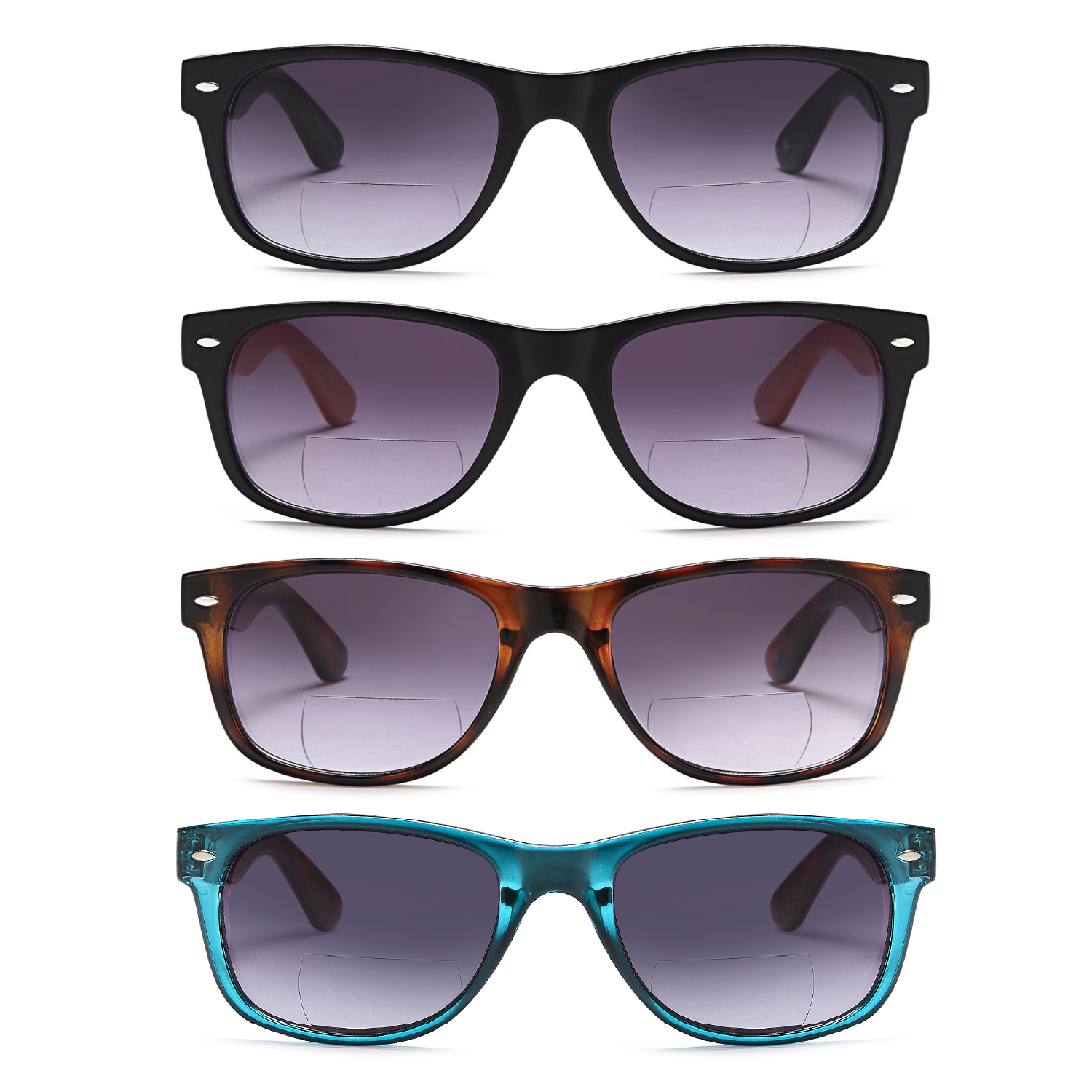 Gamma Ray Bifocal Sunglasses for Men and Women - 4 Pairs Sun Readers Sunglasses - image 3 of 4