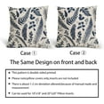 thumbnail image 5 of Navy Blue Leaf Plant Pillow Covers 20X20 Inch Set of 2 Tropical Fern Herbs Botanical Leaves Floral Decorative Pillow Cases Vintage Cushion Case Farmhouse Home Decor for Couch Sofa Porch Outdoor, 5 of 6