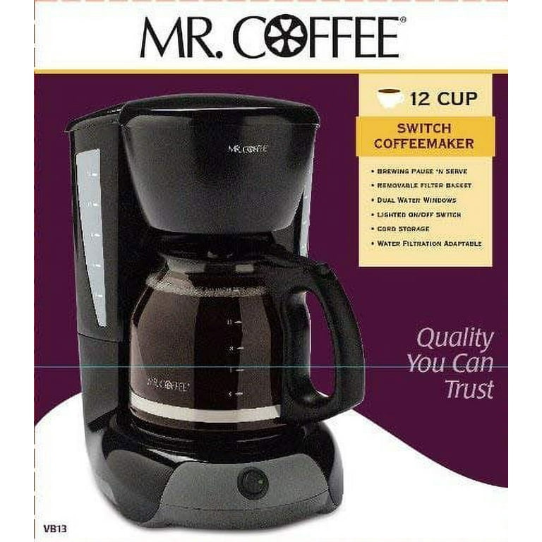 Mr. Coffee FTX43 12-Cup Programmable Coffee Maker, Black, with Brewing  Pause 'n Serve and Auto Shut-Off in the Coffee Makers department at