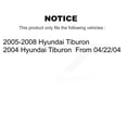 thumbnail image 2 of Transit Auto Rear Disc Brake Caliper Coated Rotors and Semi-Metallic Pads Kit for Car Hyundai Tiburon KCG-100194P, 2 of 11