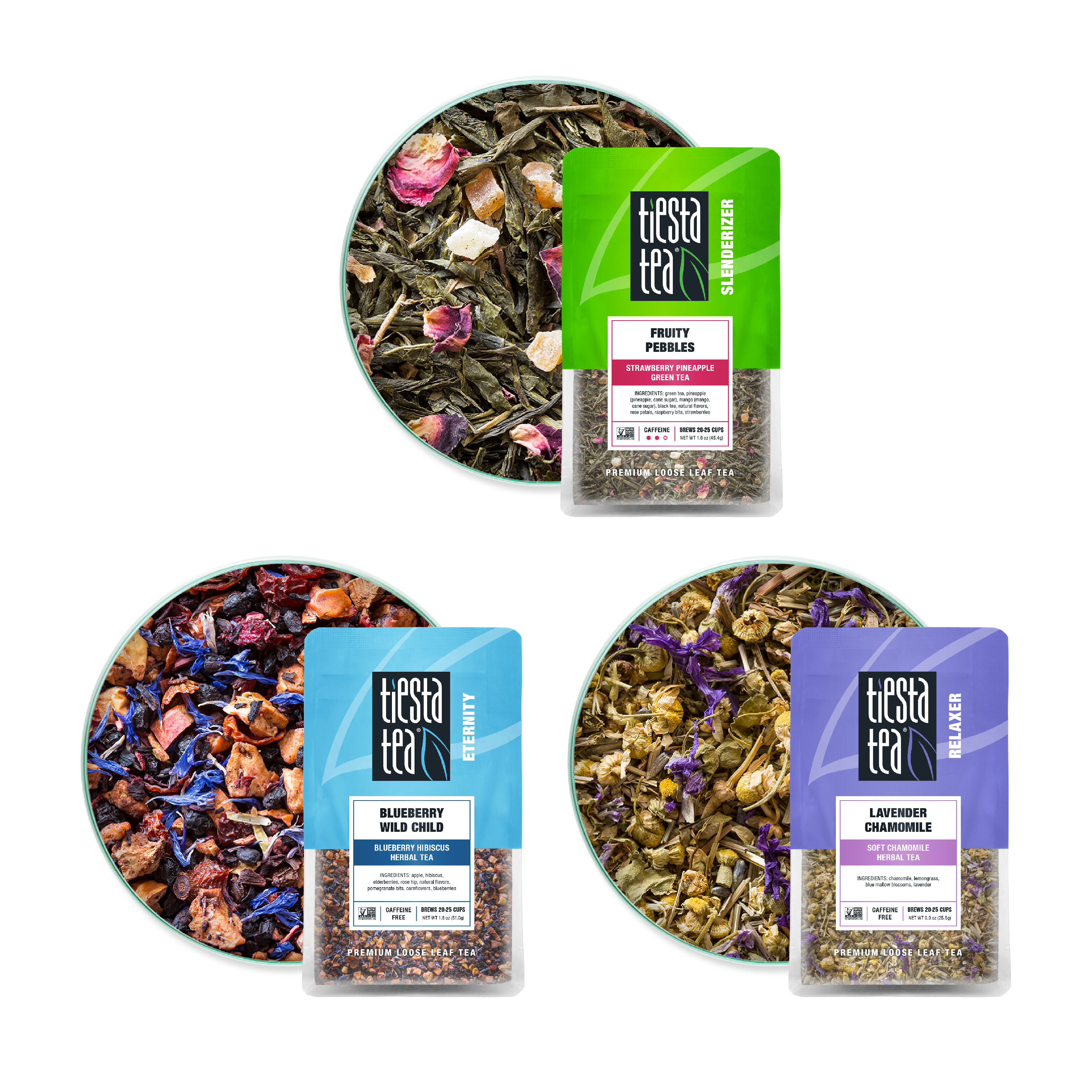 Tiesta Tea Top Loose Leaf Tea Set NonGMO, Loose Leaf Tea, Fruity
