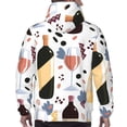 thumbnail image 5 of Bingfone Wine Bottles Glasses Men'S Drawstring Hoodie Long Sleeve Pocket Sweatshirts-Xx-Large, 5 of 9