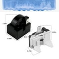 thumbnail image 2 of Wehhbtye 4 PCS 1 Pin Refrigerator Starter Relay QP2-4.7/4r7 and 6750C-0005P Overload Protector - Compatible With LG Compressor and Freezers, 2 of 7
