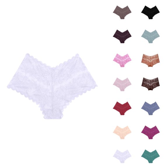 Womens Underwear Soft Lace Panties Stretch Soft Ladies Hipster Briefs Underwear Lady Underwear Womens Brief Underwear Packs