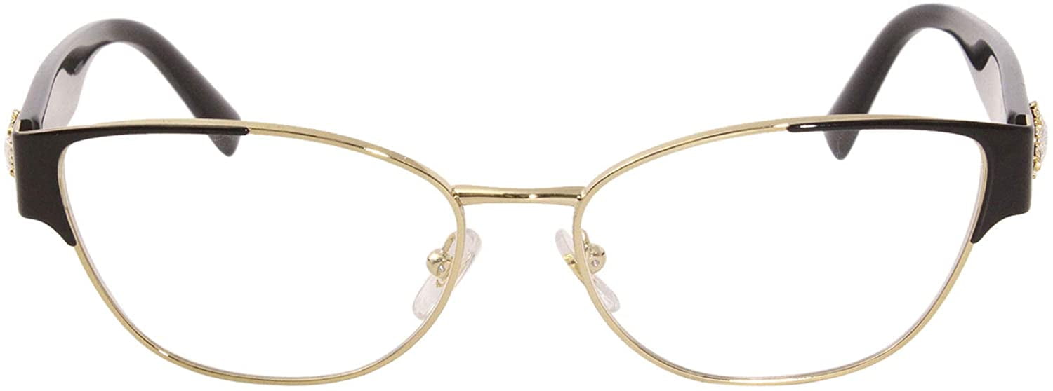 Versace Cateye Gold/Black Full Rim Eyeglasses for Womens