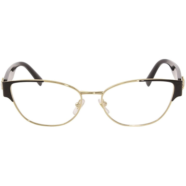 Versace Cateye Gold/Black Full Rim Eyeglasses for Womens