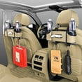 thumbnail image 2 of Supbessel 3-in-1 Car Organizers and Storage Box, Multifunctional Car Seat Back Storage Box with Tissue Holder, 2 Cup Holders & Hanging Hooks, Back Seat Car Organizer for Travel - Beige, 2 of 12