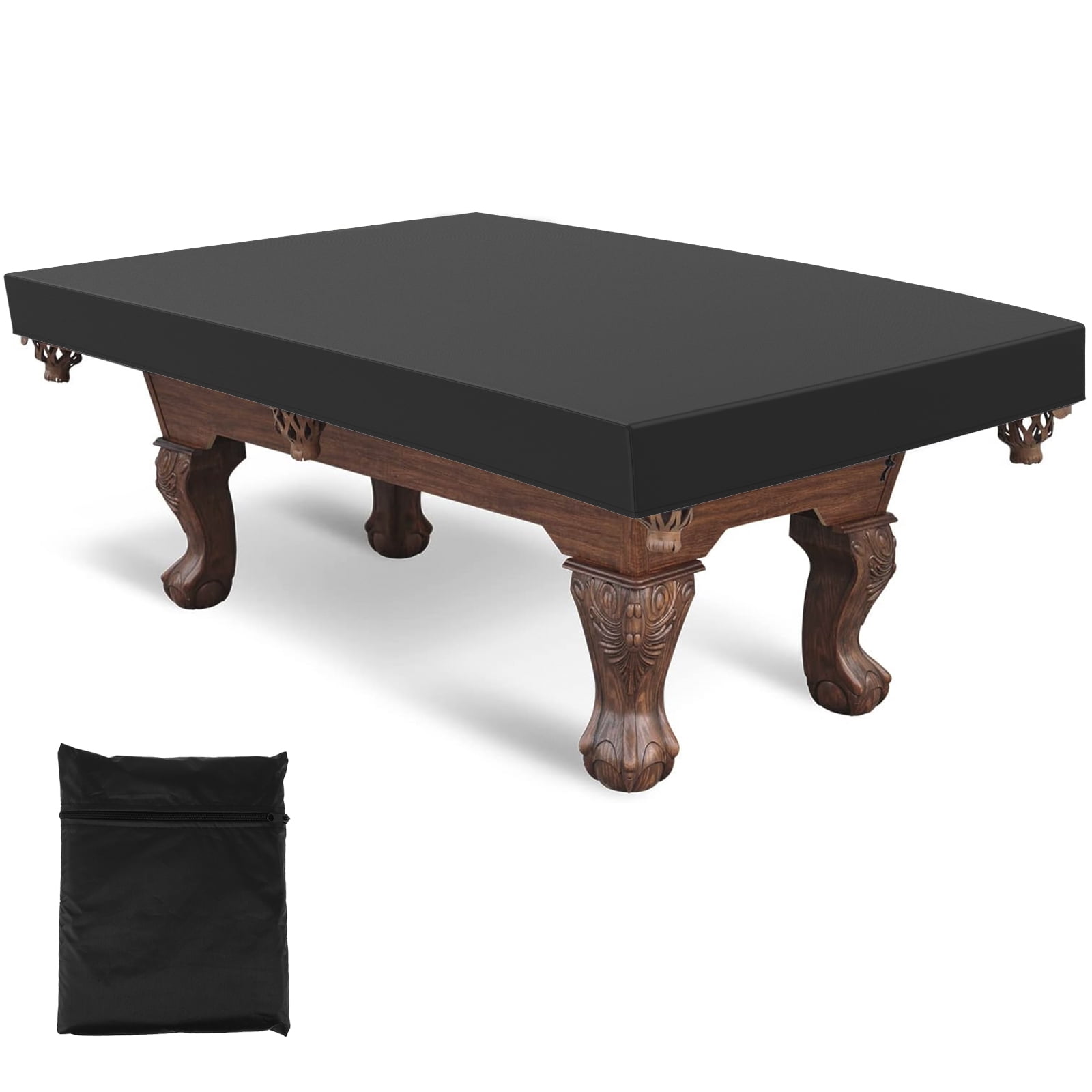 Hvxrjkn Pool Table Cover Waterproof Billiard Table Cover 7FT /8FT Tearproof Pool Table Protector Heavy-Duty 210D Oxford Cloth Snooker Table Dust Cover Machine Washable Billiard Table Protector