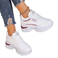 thumbnail image 6 of Willtoo Women’s Wedge Platform Sneakers, Lace Up Faux Leather Orthopedic Casual Shoes with Arch Support, Chunky Non Slip Fashion Walking Shoes, 6 of 6