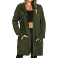 thumbnail image 2 of XuJwPNcy Zip up Hoodies for Women Oversized Fleece Long Sleeve Sweatshirts Casual Fall Jacket Coat with Pocket, 2 of 5