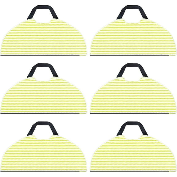 DISEN 6 Pcs Mop Pads for Shark RV2610WA AV2610WA AI Ultra 2-in-1 Robot Vacuum, Washable Reusable Mopping Pad Replacement Accessories
