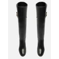 thumbnail image 2 of Arezzo Womens Leather Embellished Over-The-Knee Boots, 2 of 4