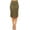 Olive, variant on Women's Casual Solid Color Office Wear Pencil Skirt