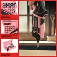 thumbnail image 4 of Stalwart Cordless Electric Screwdriver 45pc Set with 2 Position Grip, Pink, 4 of 19