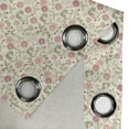 thumbnail image 5 of Ambesonne Floral Grommet Curtain, Soft Summer Foliage, 50" x 54", Pink Peach Green, 5 of 6
